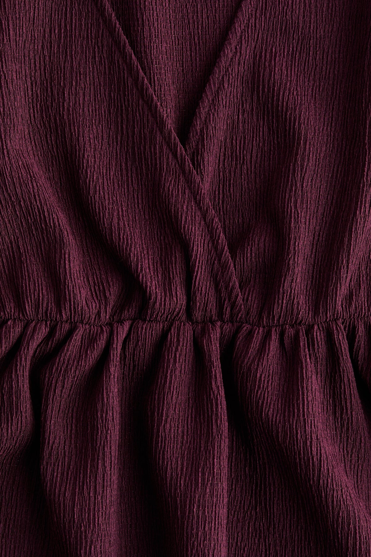 Crinkled jersey top