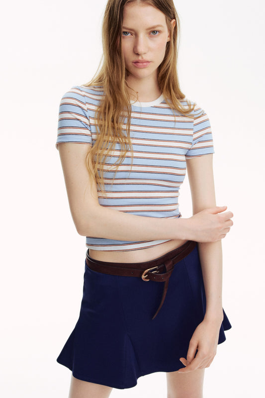 Striped Fitted cotton T-shirt
