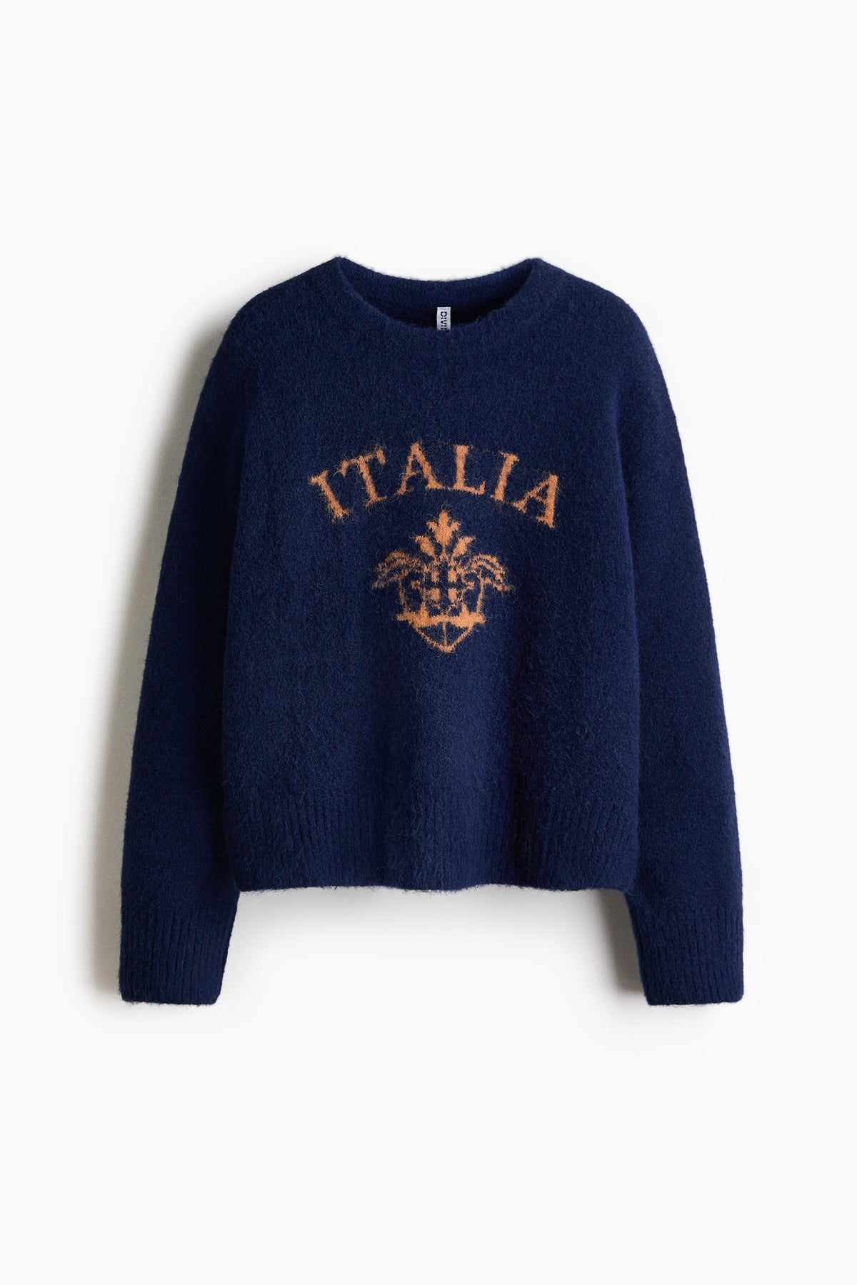 Jacquard-motif jumper Dark Blue