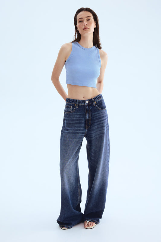 Cropped vest top