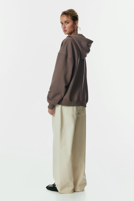 Zip-through hoodie