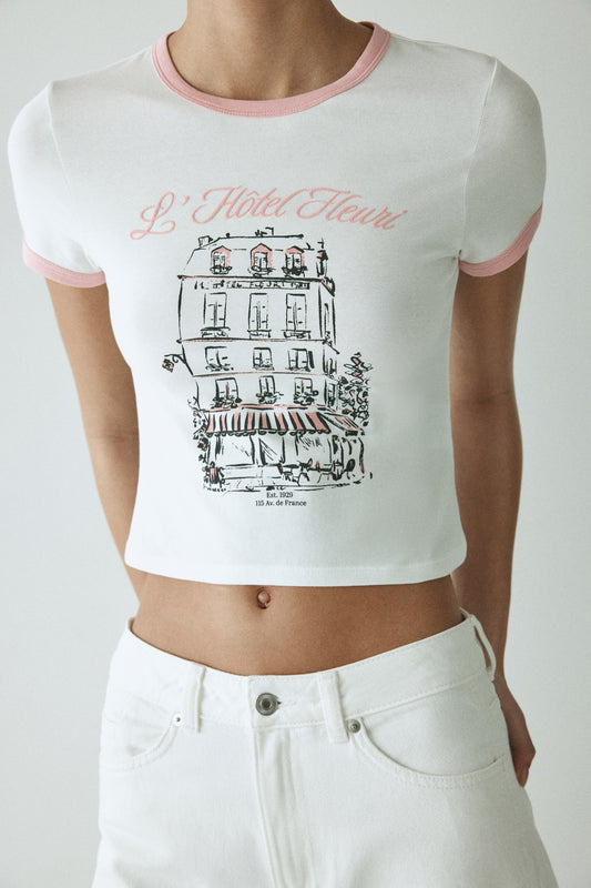 Hotel Fitted cotton T-shirt