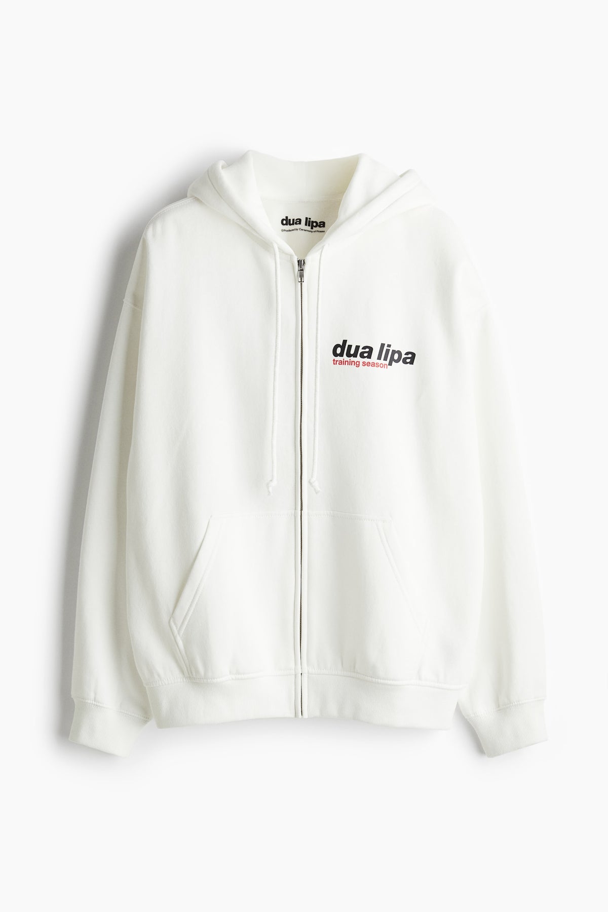 Dua Lipa Oversized zip-through hoodie