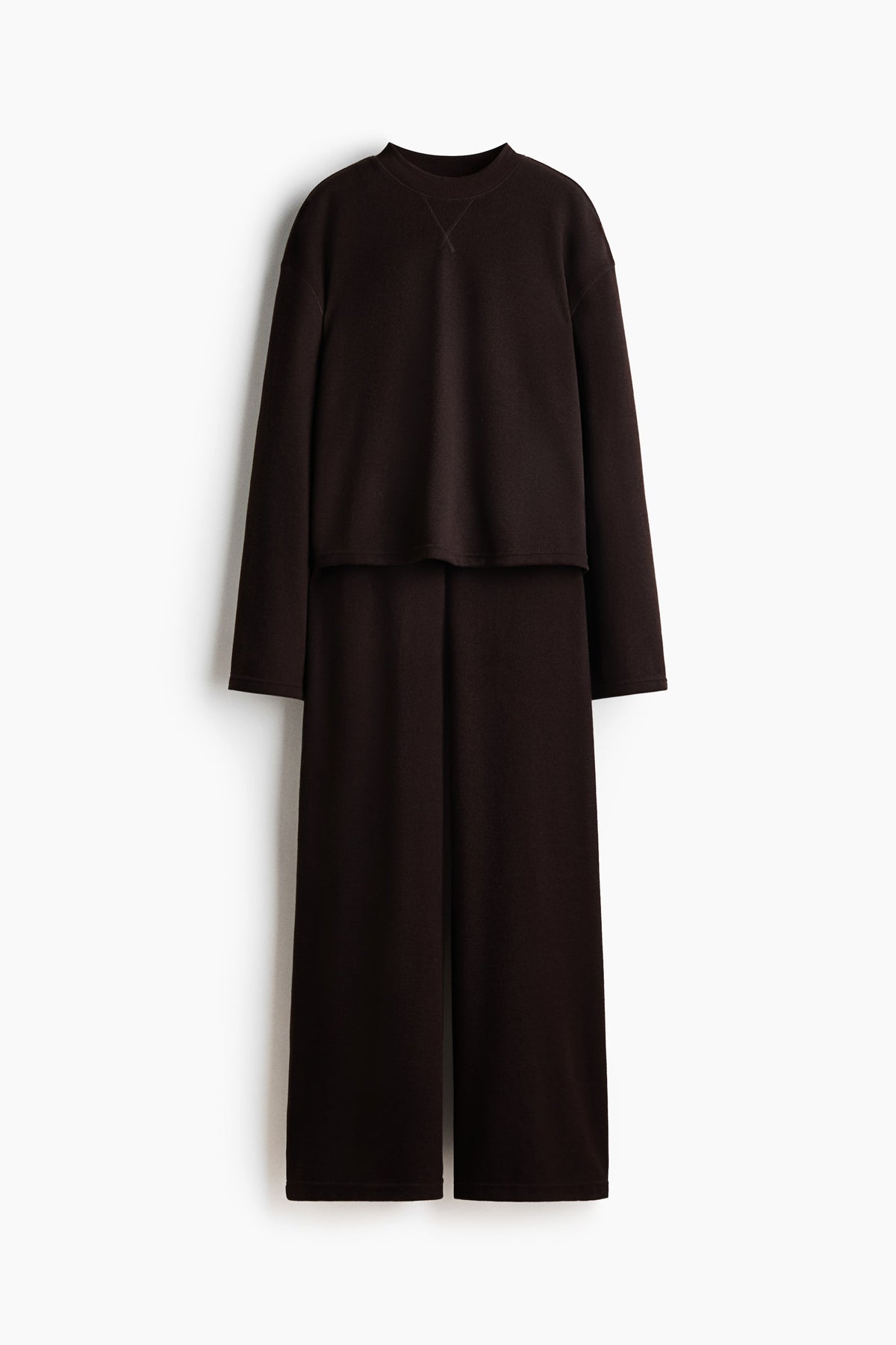 2-piece jersey top and trousers set