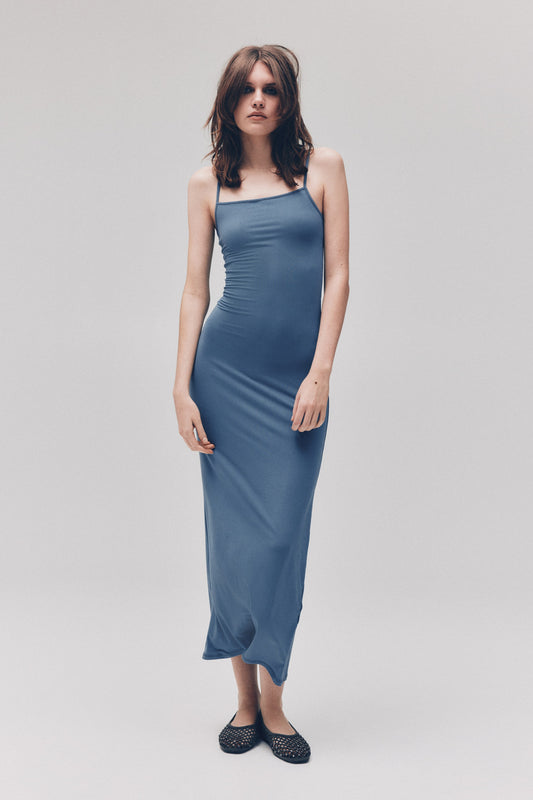 Maxi strappy dress Blue