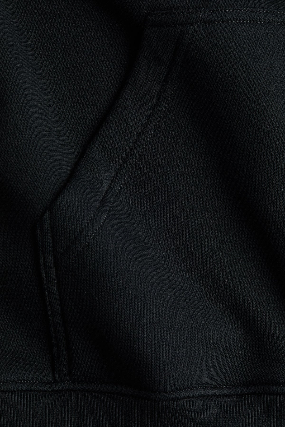 Zip-through hoodie Black