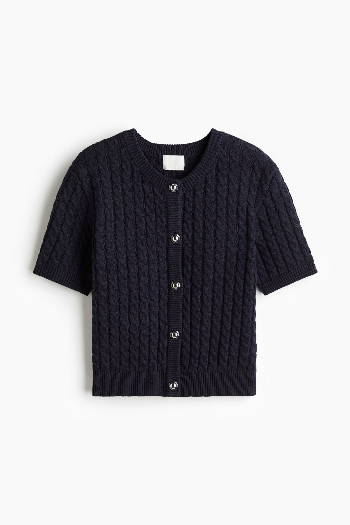 Cable knit cardigan