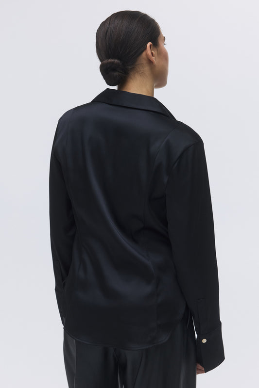 Fitted twill shirt