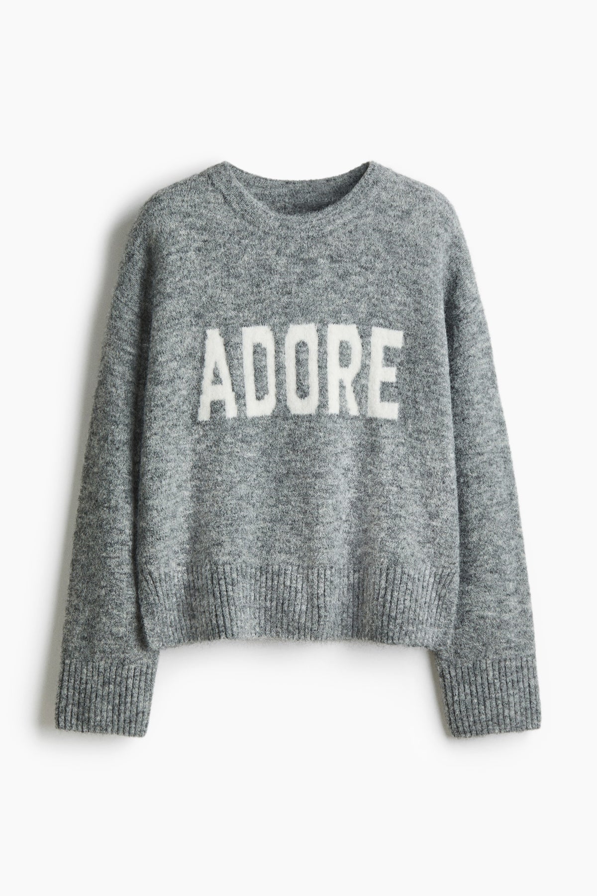 Jacquard-motif jumper Grey
