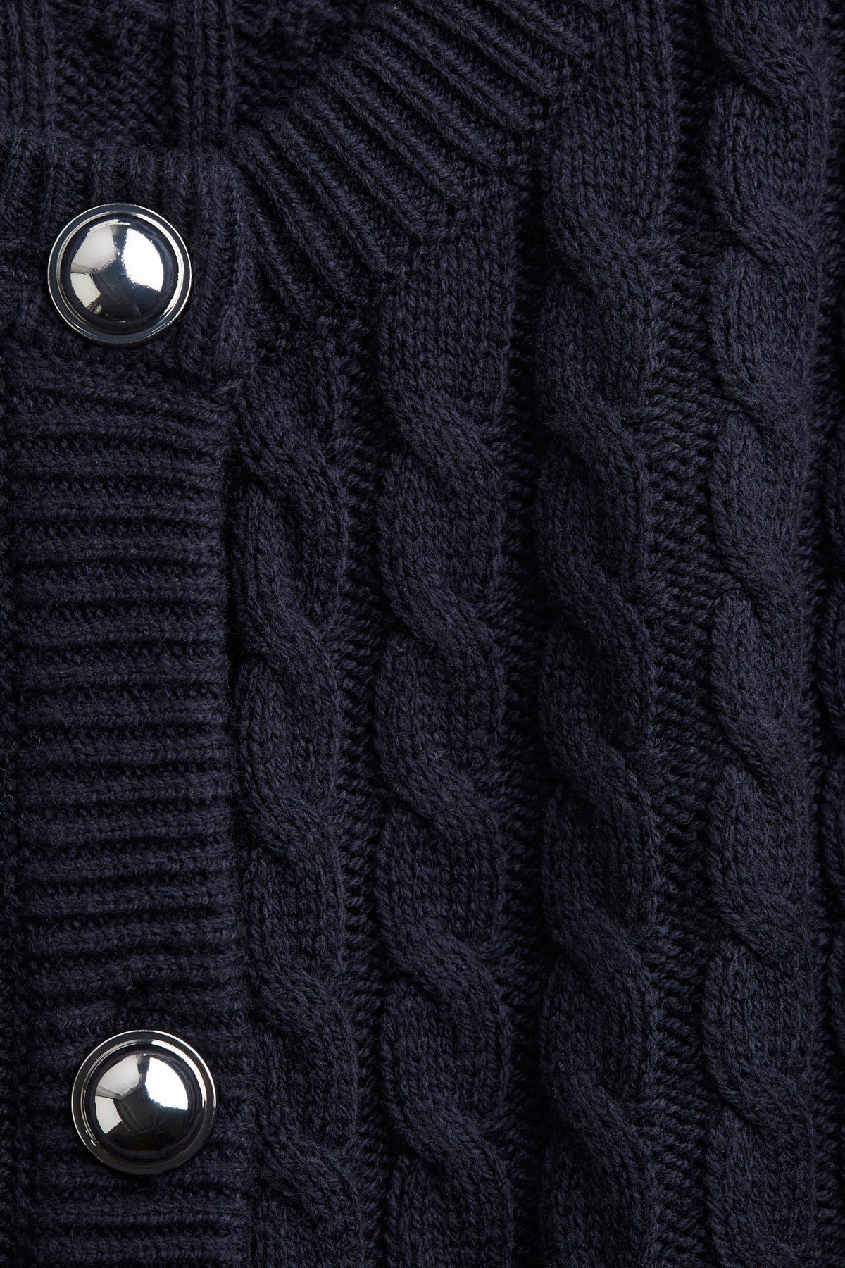 Cable knit cardigan