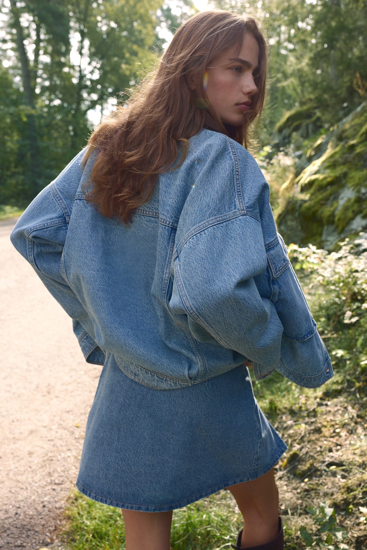 Oversized denim jacket