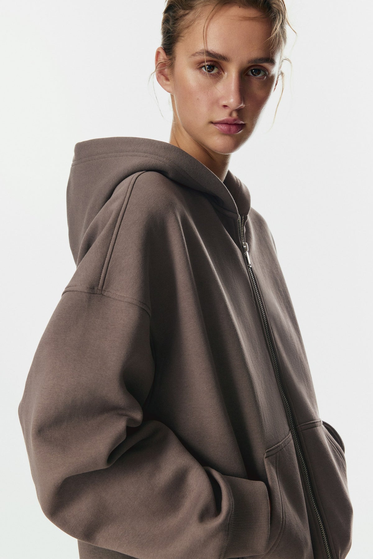 Zip-through hoodie