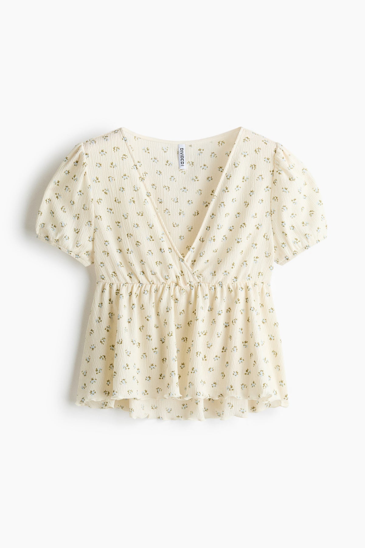 Crinkled jersey top Light