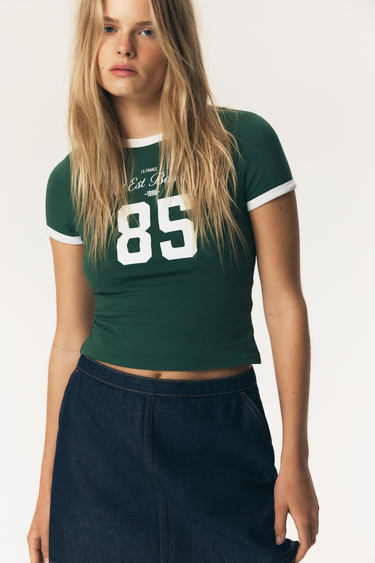 85 Fitted cotton T-shirt