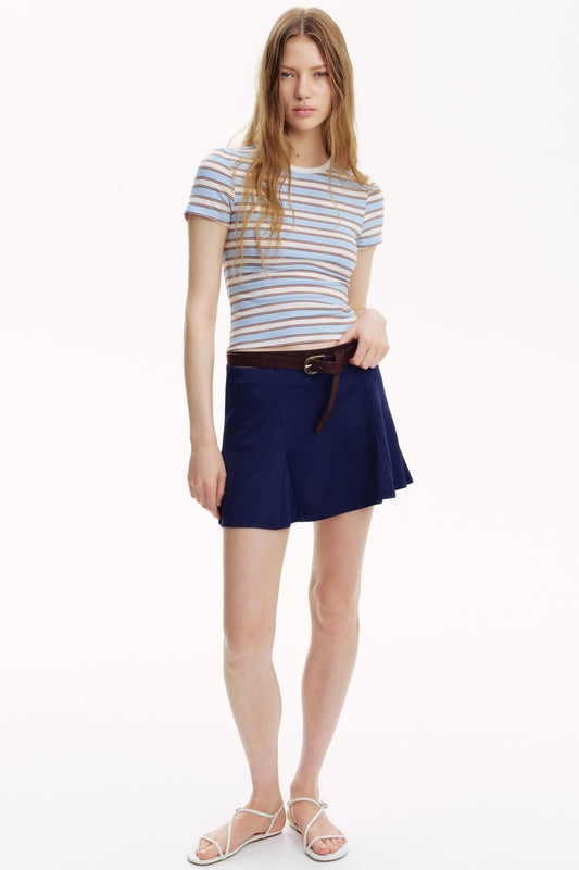 Striped Fitted cotton T-shirt