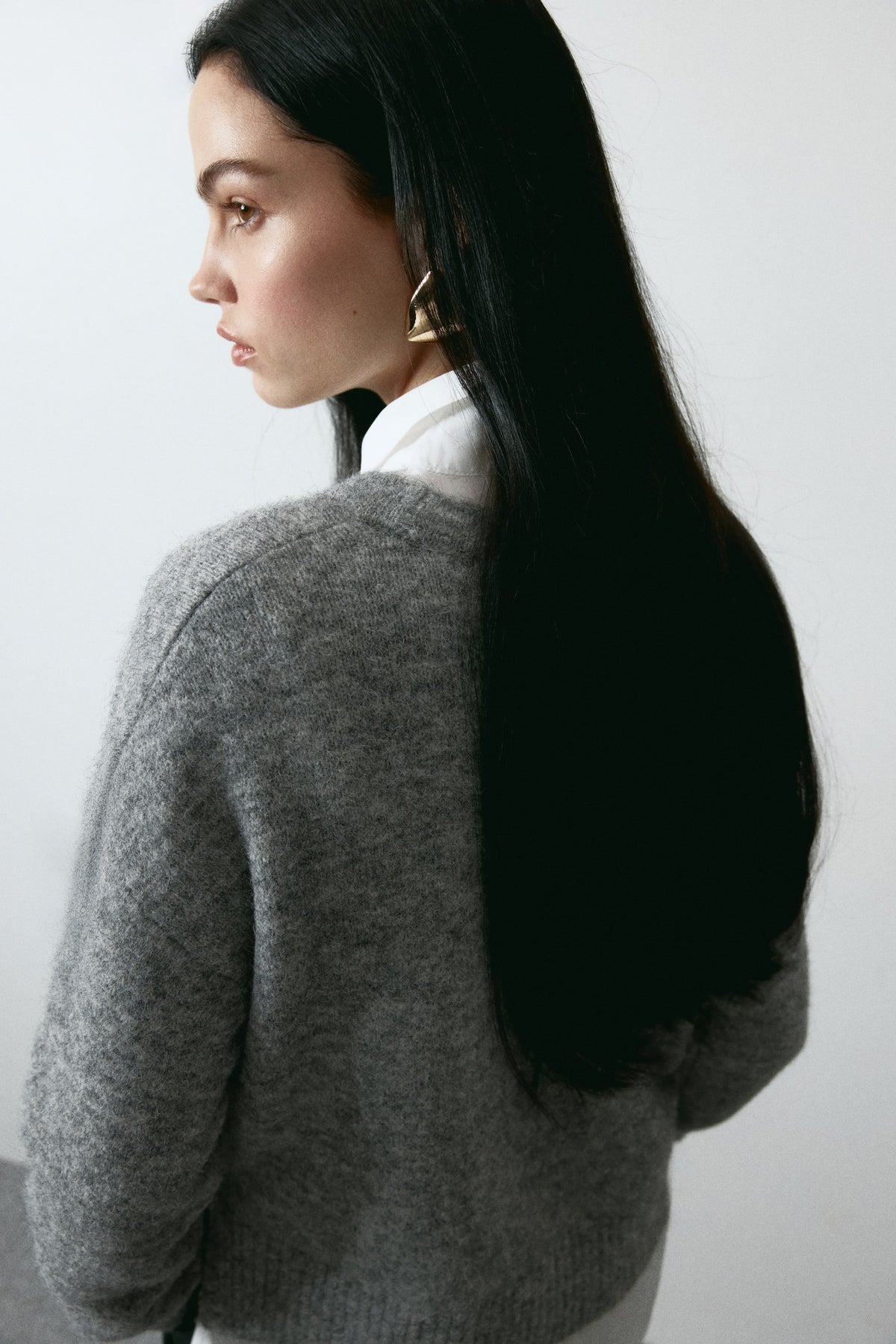 Jacquard-motif jumper Grey