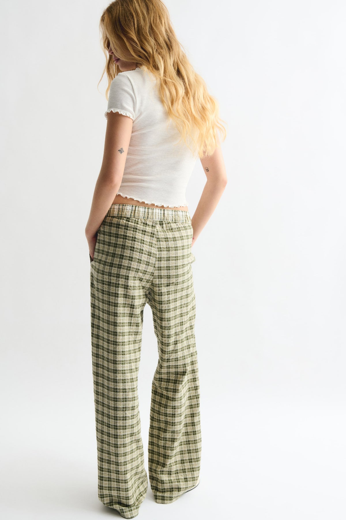 Pull-on trousers Green
