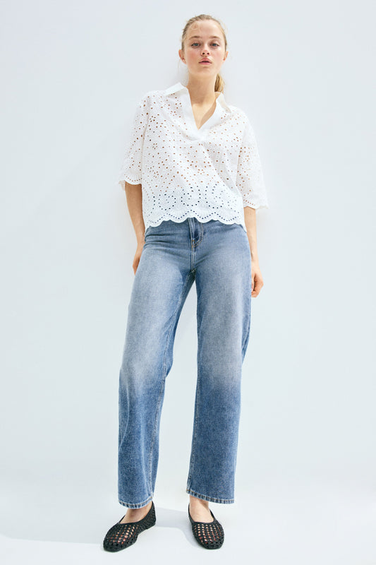 L’Art de Porter Straight High Jeans