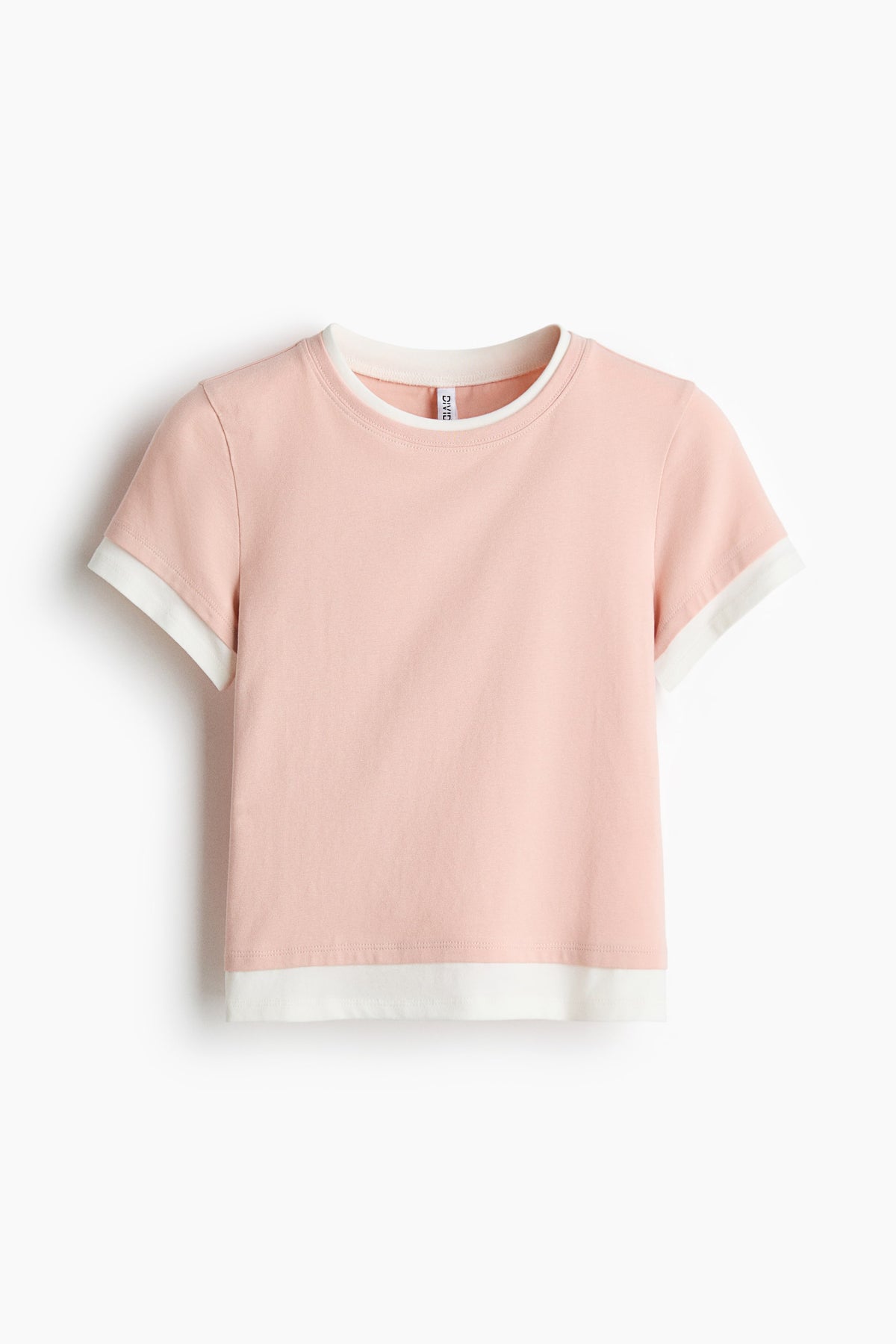 Layered-look T-shirt Pink