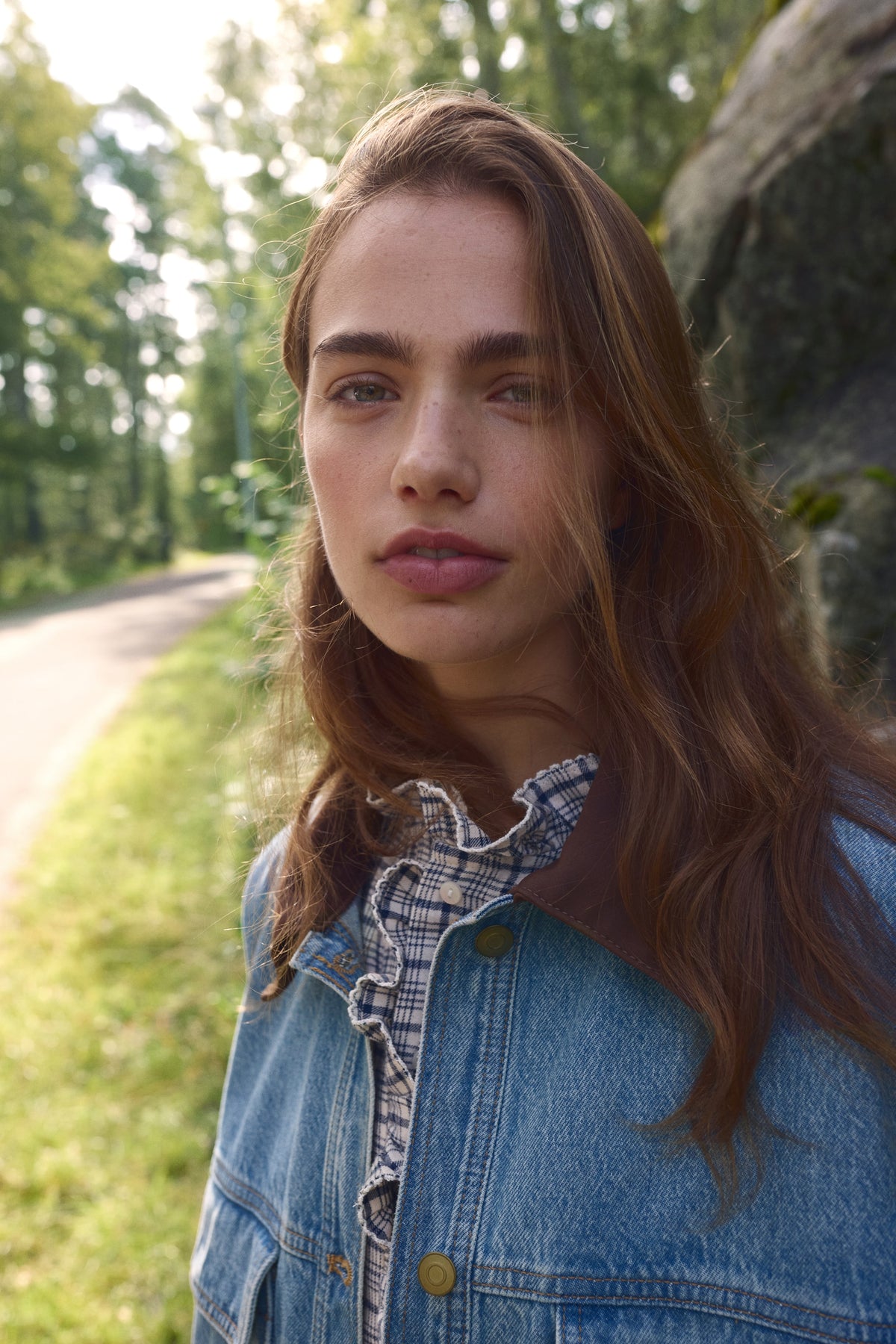 Oversized denim jacket