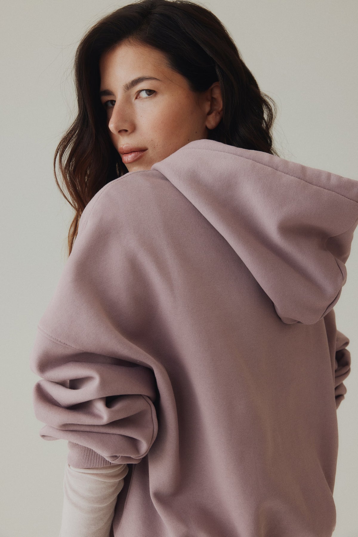 Hoodie Dusty purple