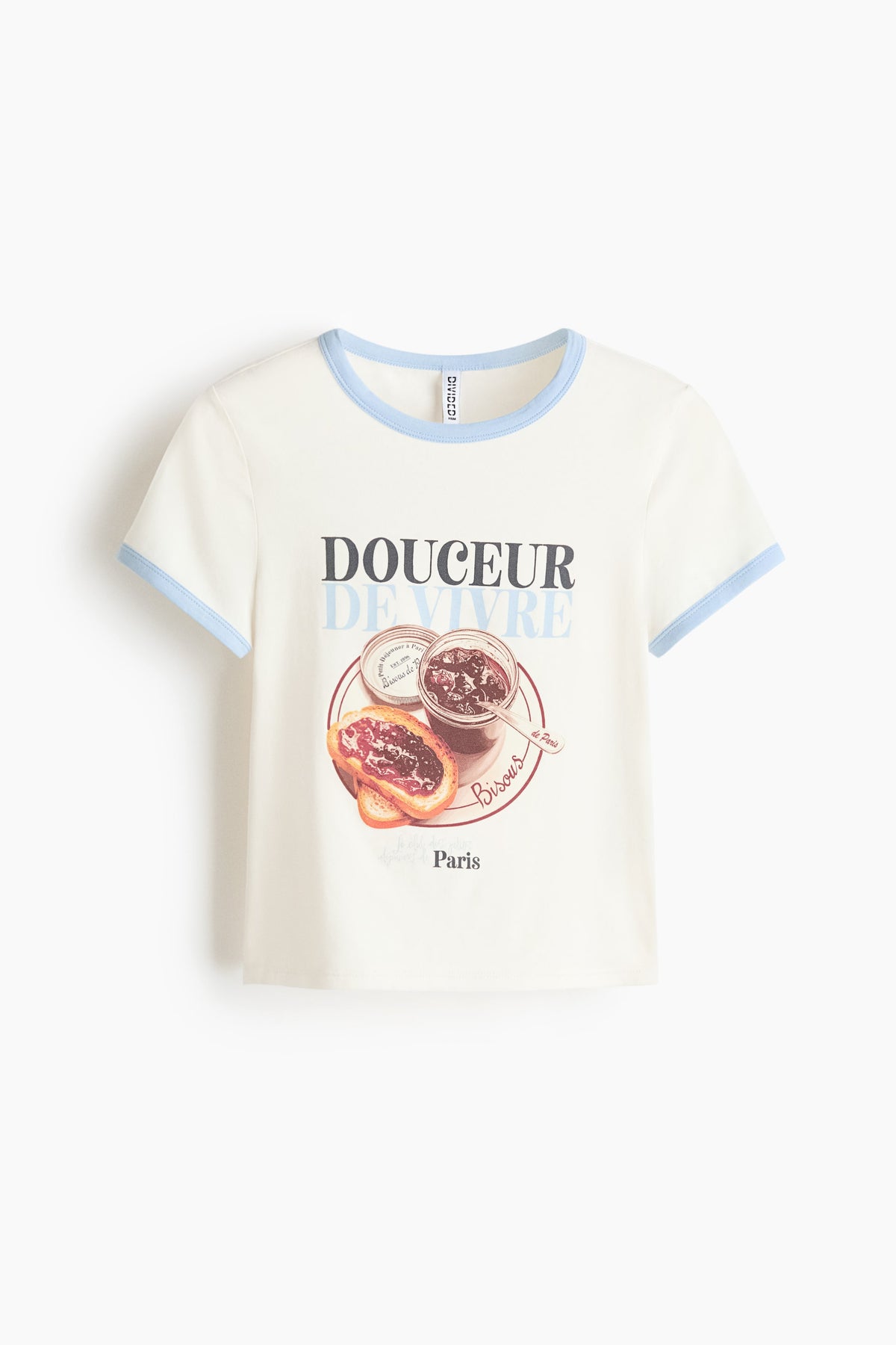 Douceur de Vivre Fitted cotton T-shirt