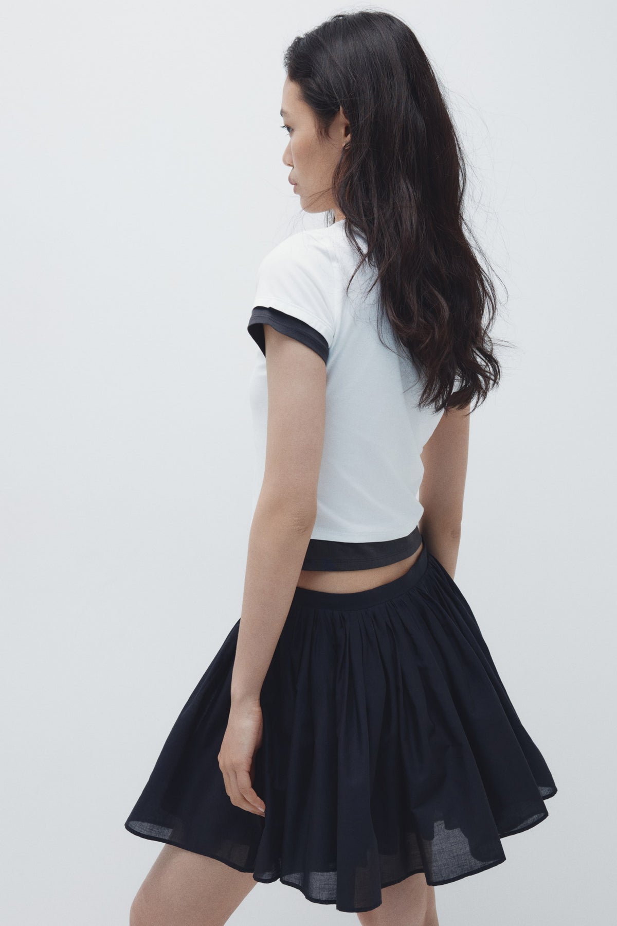 Layered-look T-shirt White