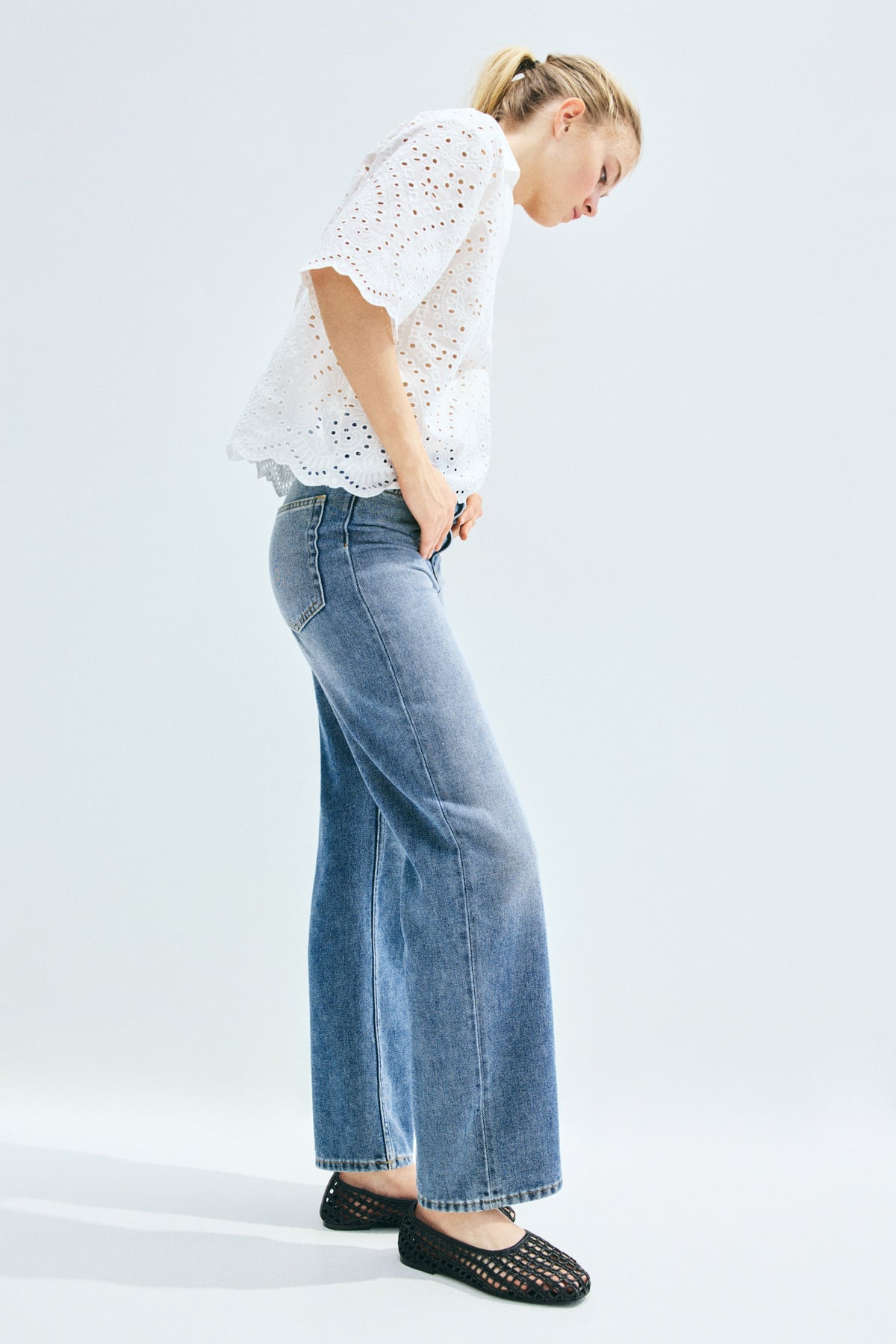 L’Art de Porter Straight High Jeans