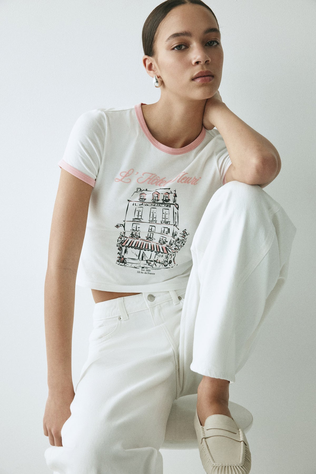 Hotel Fitted cotton T-shirt