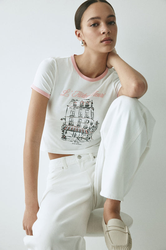 Hotel Fitted cotton T-shirt