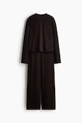 2-piece jersey top and trousers set