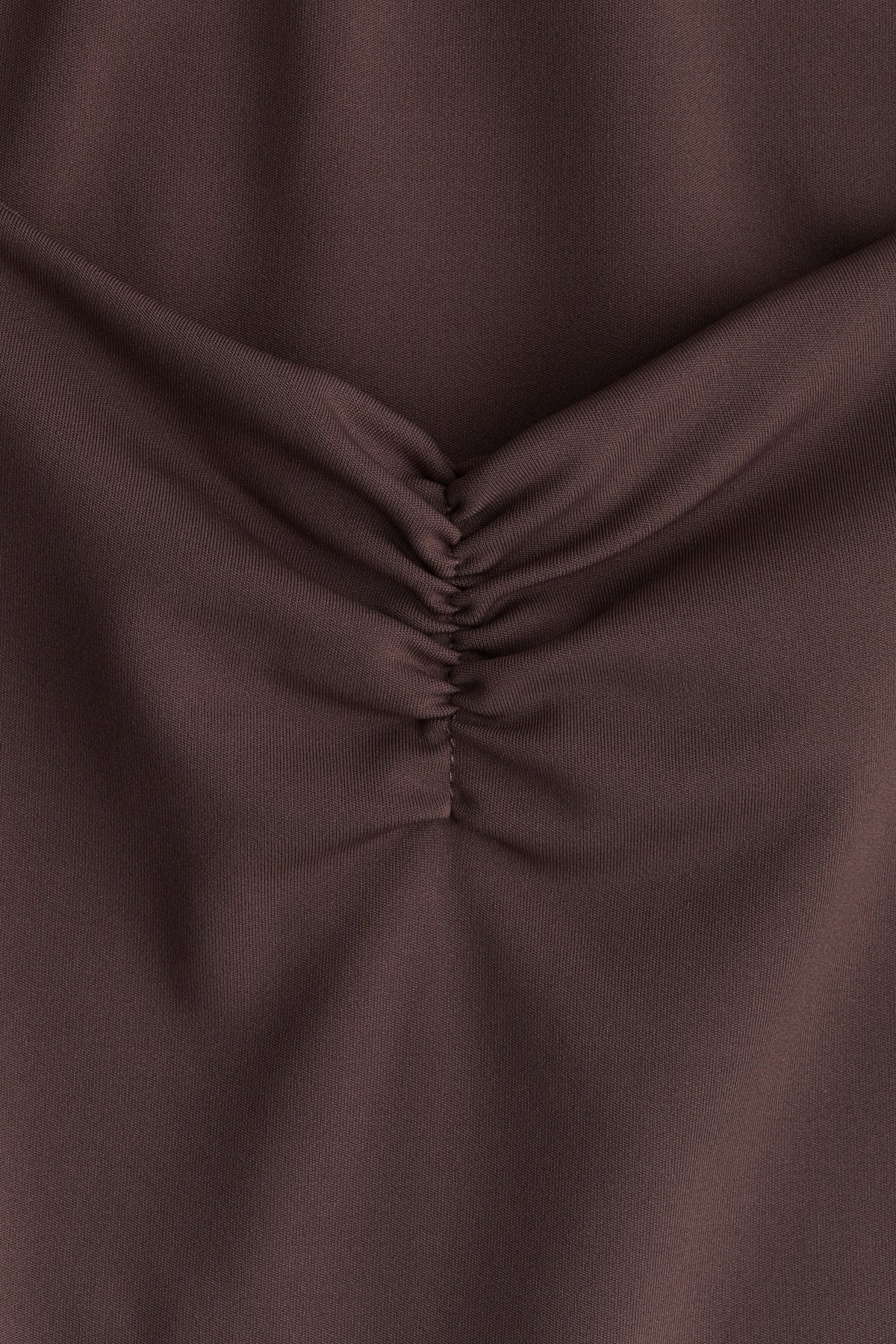 Gathered vest top Brown